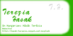 terezia hasak business card